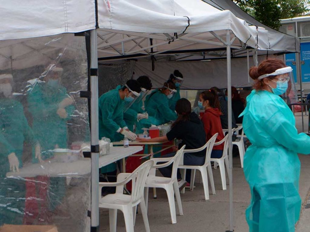Testeo de coronavirus en Córdoba