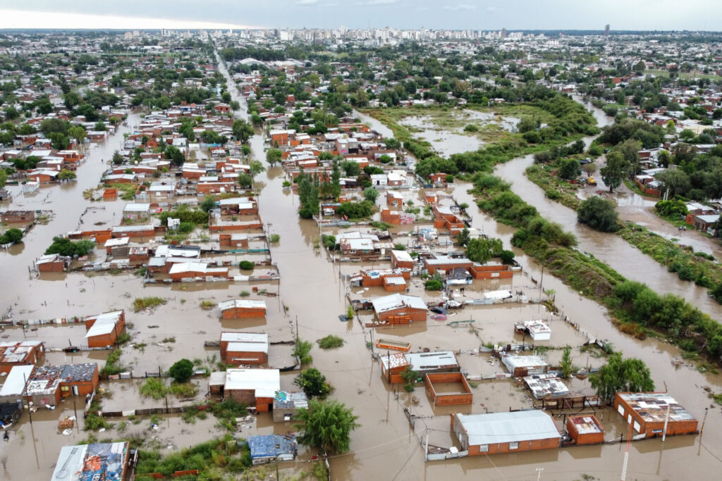 bahía blanca inundada
