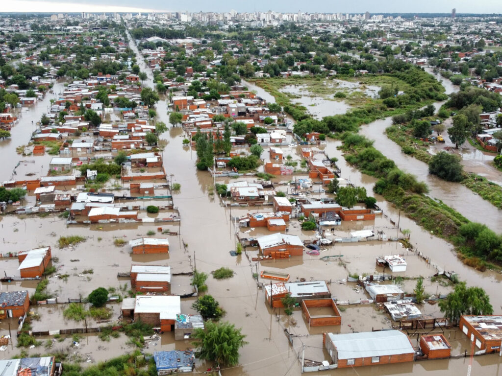 bahía blanca inundada